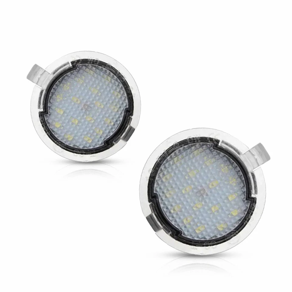 2 синих светодиодных лампы подсветки бокового зеркала для Ford Edge Mondeo Expedition 2007-2017 - Изображение 3 из 4