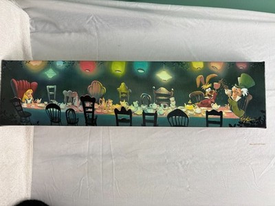 Mad Tea Party Alice in Wonderland ROB KAZ Disney Fine Art printed Canvas LE 1500