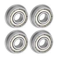 F696ZZ Geflanscht Kugel Lager 6X15X5Mm Chrom Stahl Flansch Lager 4StüCk