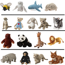 Lot of 17 IKEA DJUNGELSKOG Plush Soft Toys Animals Bundle Cuddly Kids Gift UK