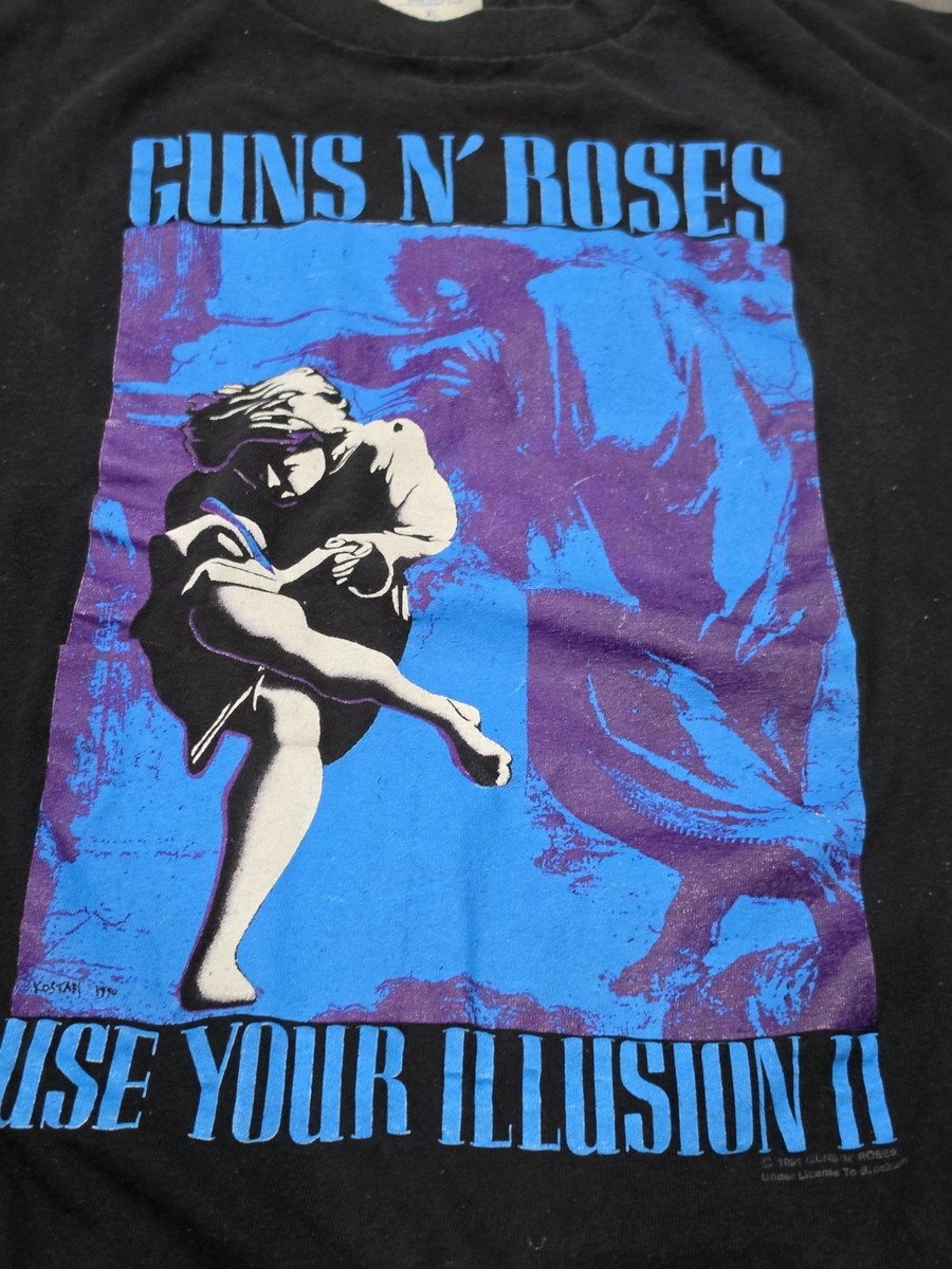 Vintage 1991 Guns N Roses Shirt Use Your Illusion World Tour
