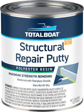 Polyester Structural Fiberglass Repair Putty Marine Grade Long Strand Fiber Boat