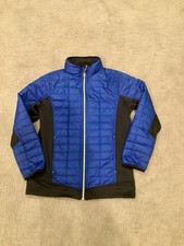 Lands End basic Spring light winter Fall jacket Boy 10 12 years Dark Navy Blue M