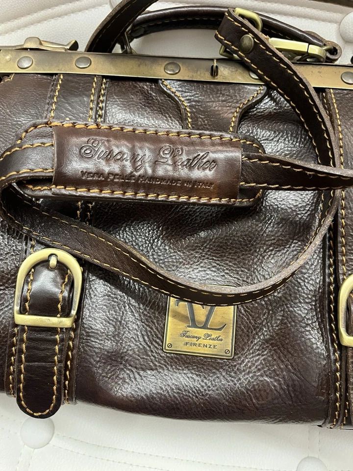 Tuscany Leather  Bag MONA-LISA TL10034 Dark brown Suitcase  Doctor Gladstone - Image 2 of 4