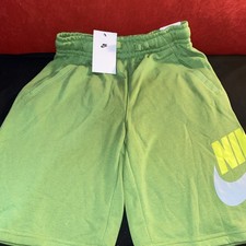 NEW Nike CK0509-377 Sportswear Club Fleece Chlorophyll Lounge Sweat Short Boys L