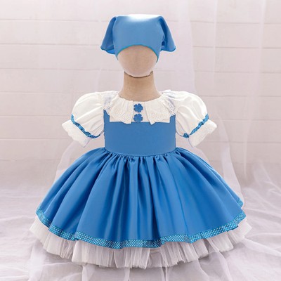 Babykleid Prinzessin Party Fest Kleidchen Schleife Kurzarm A-Linie