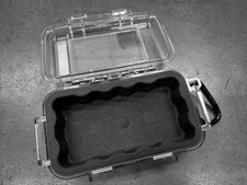 Pelican 1015 Micro Case Black w/ Clear Top, WATER RESISTANT HARD PROTECTIVE
