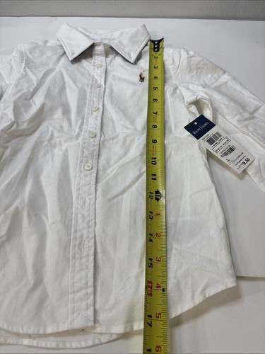 Polo Ralph Lauren Girls Collared White Long Sleeves Size 6 NWT - Picture 5 of 11