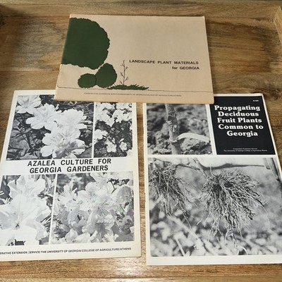 Lot Of Three Vintage University Of GA College Of Agriculture Published Studies