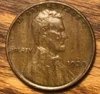 1939 Lincoln Wheat Cent Woody Double Sided Improper Alloy Mix Error Unique Penny