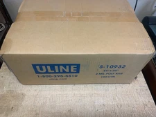 Industrial Poly Bags 44"x60" ~ ULINE S-10932 ~ 2 Mil ~ 100ct