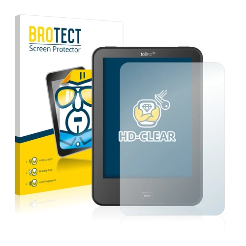 2x Screen Protector for Tolino Vision 4 HD Clear Protection Film