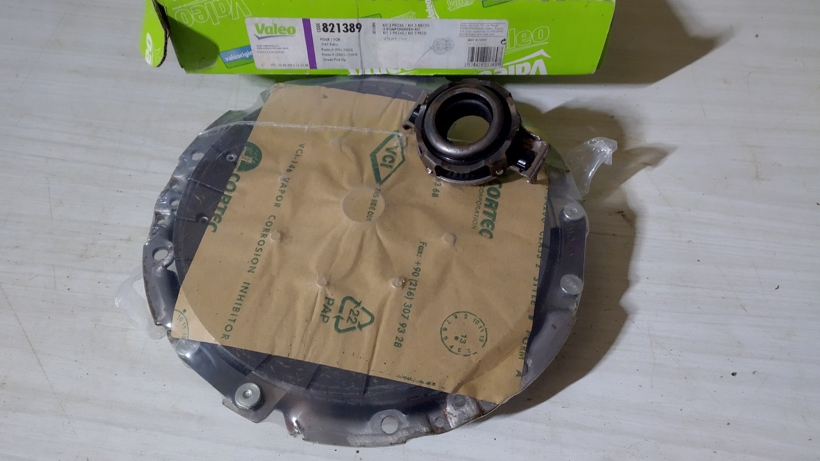 Kit d'embrayage Valeo 821389 pour réparer le patinage sur Fiat Punto II