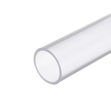 MECCANIXITY 2 Inch Clear PVC Rigid Tube Round Pipe 43mm ID x 50mm,