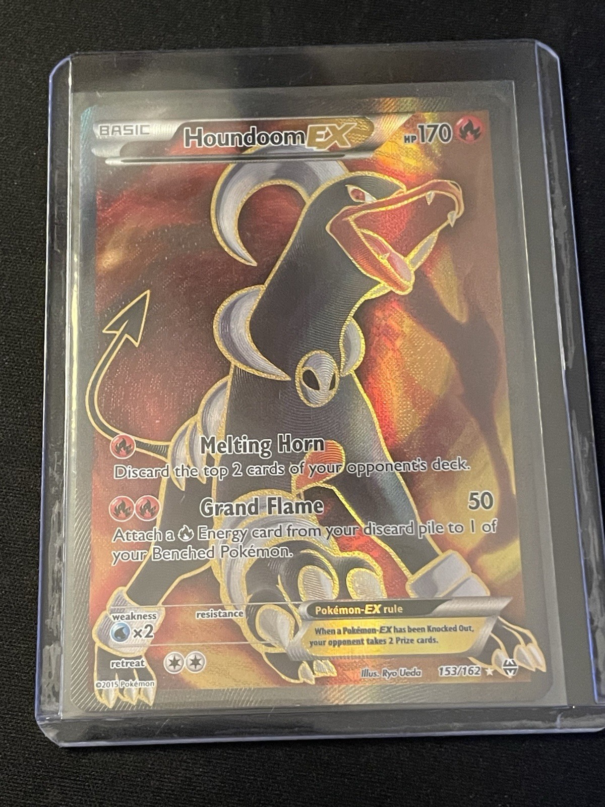 Houndoom EX (Full Art) 153/162 Holofoil BKT XY - BREAKthrough Pokemon Card