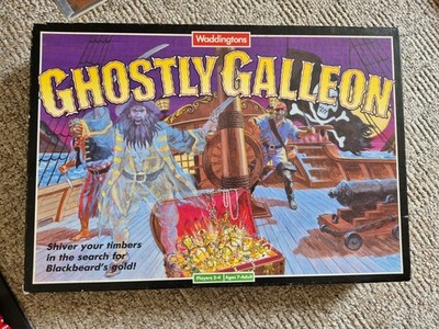 Vintage 1991 Waddingtons Ghostly Galleon Brettspiel komplett RAR Spiel