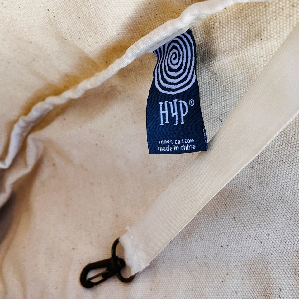 Boat Tote Bag Pickwick Jumpers HYP Cotton Vtg Blue Cream Canvas 20.5x16” - Image 3 of 4