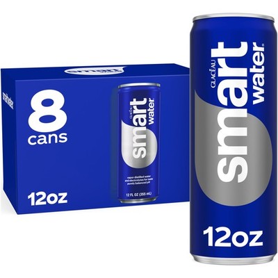 Vapor Distilled Water Cans, 12 fl oz, 8 Pack