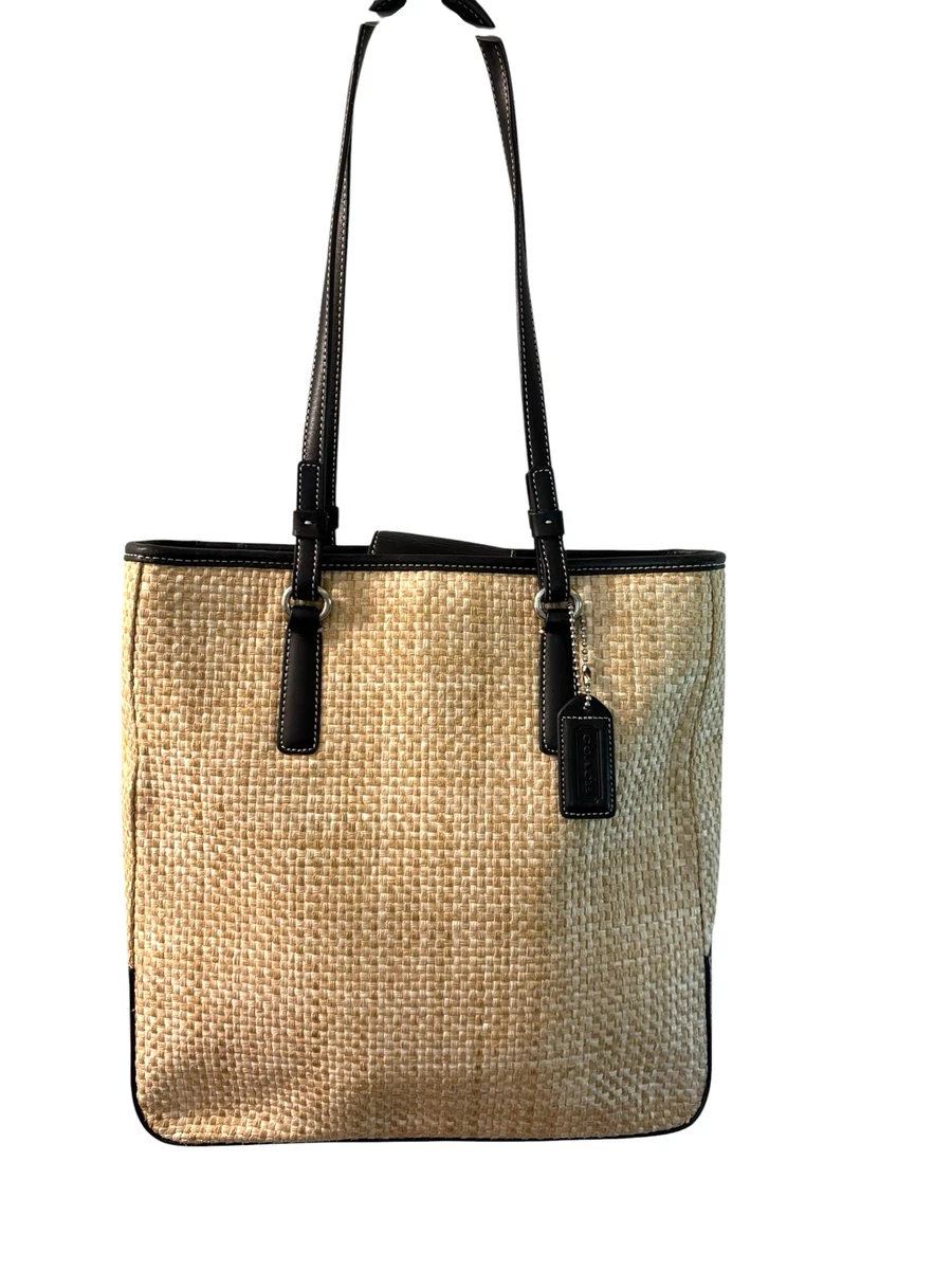 Coach Legacy Tote Straw Exterior Bags & Handbags for Women for