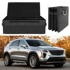 SUV Car Rear Trunk Storage Box Organizer Collapsible For Cadillac XT4 2019-2025