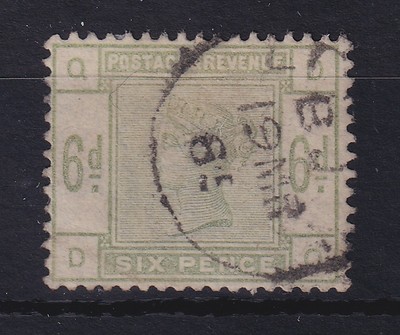Großbritannien 1884 Queen Victoria 6 P graugrün Mi.-Nr. 79 gestempelt