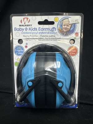 Walker Lightweight Passive Baby/Kids Folding Earmuff 23 db Blue GWPFKDMBL O16