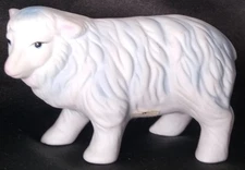Vintage Sheep Porcelain Figurine (1980s) Homco Nativity Sheep #5552 Replacement
