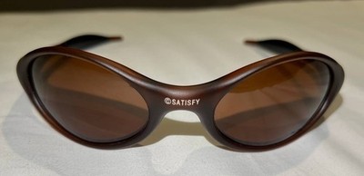 Oakley Eye Jacket Satisfy Brown Sunglasses | eBay
