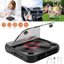 New Portable CD Player Personal CD Players with Bluetooth Rechargeable Black