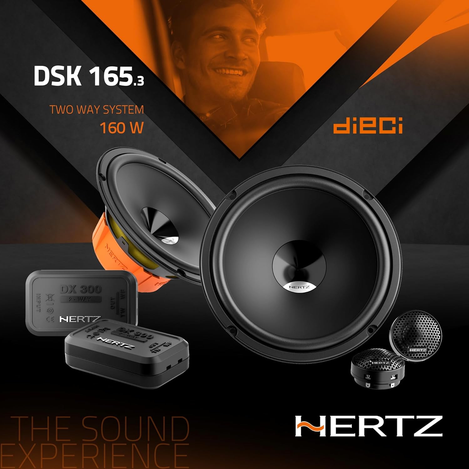 Sistema Audio Auto Hertz DSK 165.3 | 2 Vie 160W Woofer e Tweeter - 4