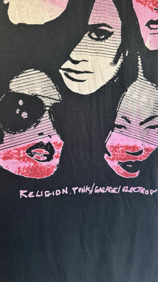 Vestido Camiseta Religion UK Kiss 75 SoHo Manga Crochet Cuentas Hecho a Mano XS/8/36 Foto 3 de 4