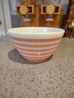 VTG #401 PYREX 1-1/2 Pint Pink & White Striped Mixing Bowl Vintage