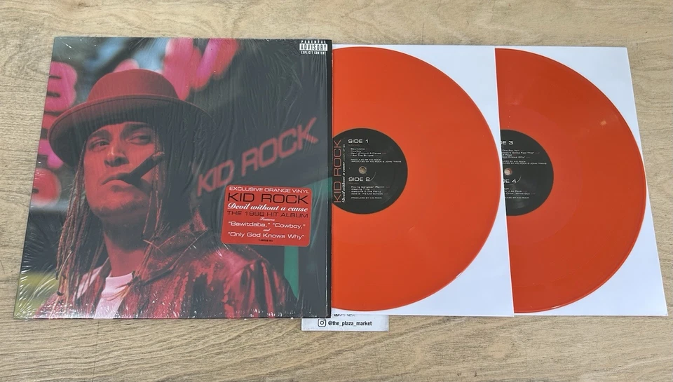 Kid Rock - Devil Without A Cause ORANGE color vinyl 2xLP record Rare and OOP Foto 2 de 4