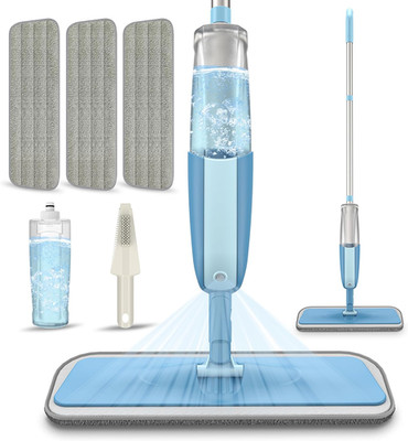 Spray Wet Mops for Hardwood Floor Cleaning:  Floor Mop with 3 Washable Pads for