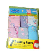 Peppa Pig Training Pants Size 3T 6-Pack (Missing 1) New Broken Pack