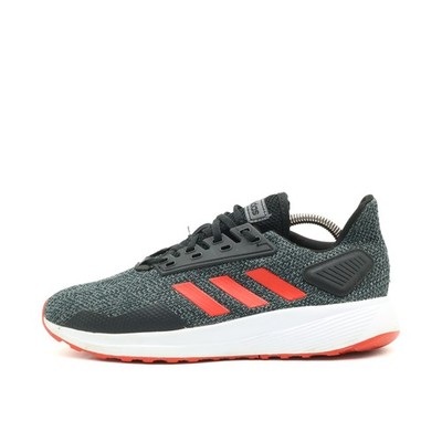 adidas Herren Duramo 9 Schuhe Schwarz/Rot/Weiß Mesh Low-Top Laufschuh EU 41 1/3