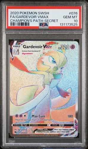 Gardevoir VMAX (Secret) 76/73 Champions Path Holo PSA 10