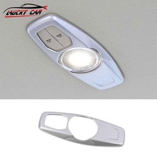 For Ford Edge 2015-2018 Matte Silver Rear Reading Lamp Frame Cover Trim