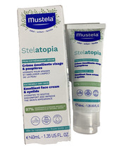 Mustela Stelatopia Face Cream for Baby Eczema 1.35 fl oz NEW IN BOX