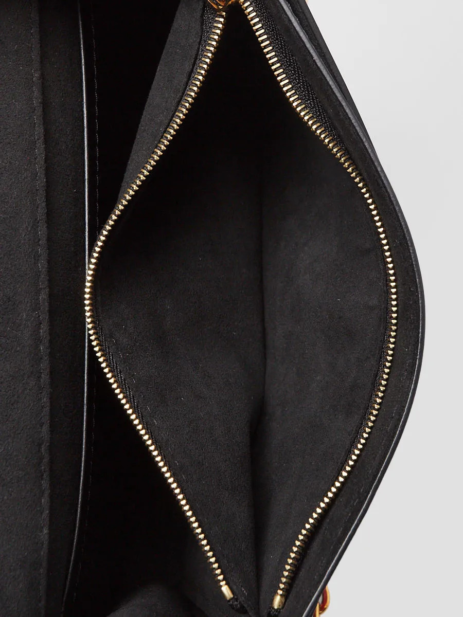 Louis Vuitton Black Leather Python Chain Louise I… - image 11