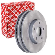 2X FEBI BREMSSCHEIBEN Ø278mm VORNE PASSEND FÜR FORD C-MAX FOCUS VOLVO C30 C70