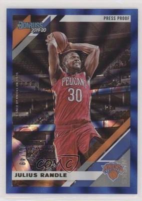 2019-20 Panini Donruss Press Proof Blue Laser 17/49 Julius Randle #131 qc6