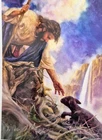 5x7" - "THE RESCUE" - Art Card  -   artist Nathan Greene   /