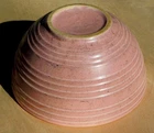 Vintage McCoy Pottery Pink Speckled 6" Ribbed Mixing Bowl No chips or cracks EXC
