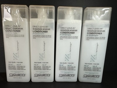 Giovanni  Leave-In Weightless Moisture Conditioner 8.5 fl.oz Each (Pack of 4)
