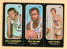 1971 TOPPS TRIO STICKERS # 40/41/42 CUNNINGHAM BELLAMY PETRIE EX-MT 473096