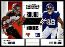 2017 Panini Contenders Round Numbers Evan Engram/O.J. Howard Rookie New York