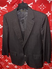 Brooks Brothers Golden Fleece Maker Wool 2-Button Blazer Size 43R Gray USA Made