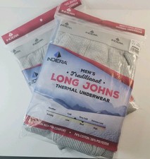 Indera Men Long Johns Thermal Underwear 3XL 50-52 Cotton Rich Comfor Lot Of 2