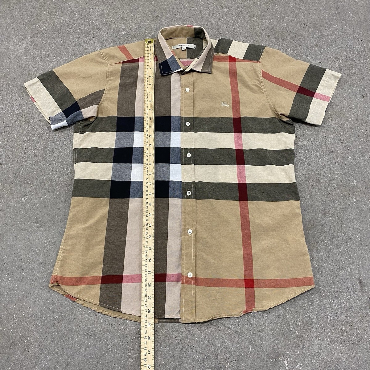 BURBERRY LONDON タンクトップ Burberry London Check Short Sleeve Button Down Shirt Classic Nova